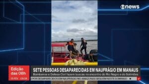 Corpo de um dos desaparecidos em naufrágio em Manaus é identificado