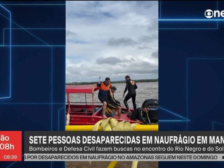 Corpo de um dos desaparecidos em naufrágio em Manaus é identificado