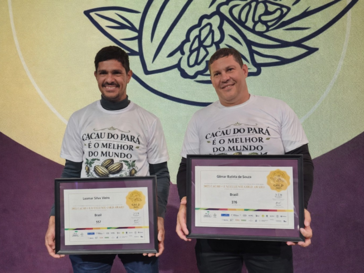 Produtores do Pará ganham medalha de ouro no Cacao of Excellence
