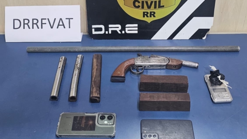 Polícia Civil fecha fábrica clandestina de armas em Boa Vista