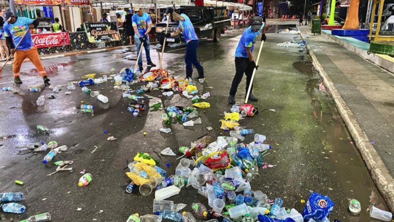 Mais de 60 toneladas de lixo recolhidas após o Carnaval em Cruzeiro do Sul