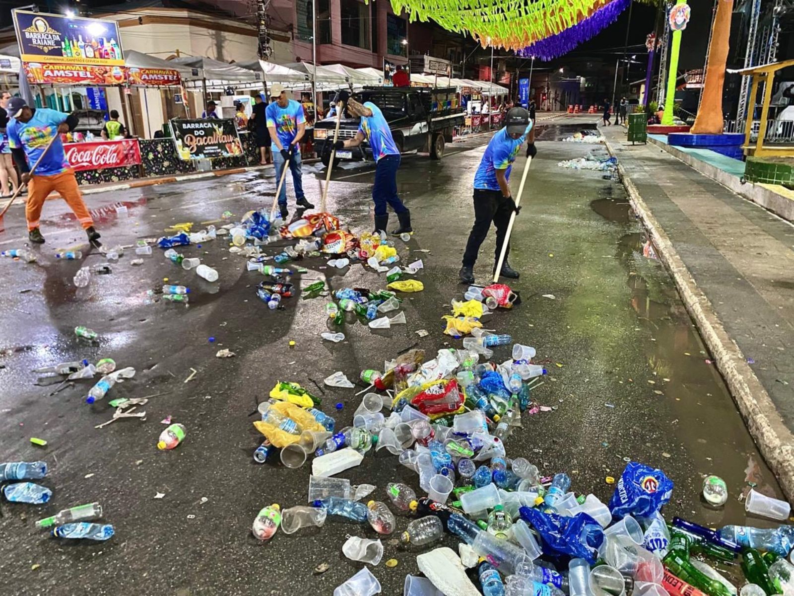 Mais de 60 toneladas de lixo recolhidas após o Carnaval em Cruzeiro do Sul