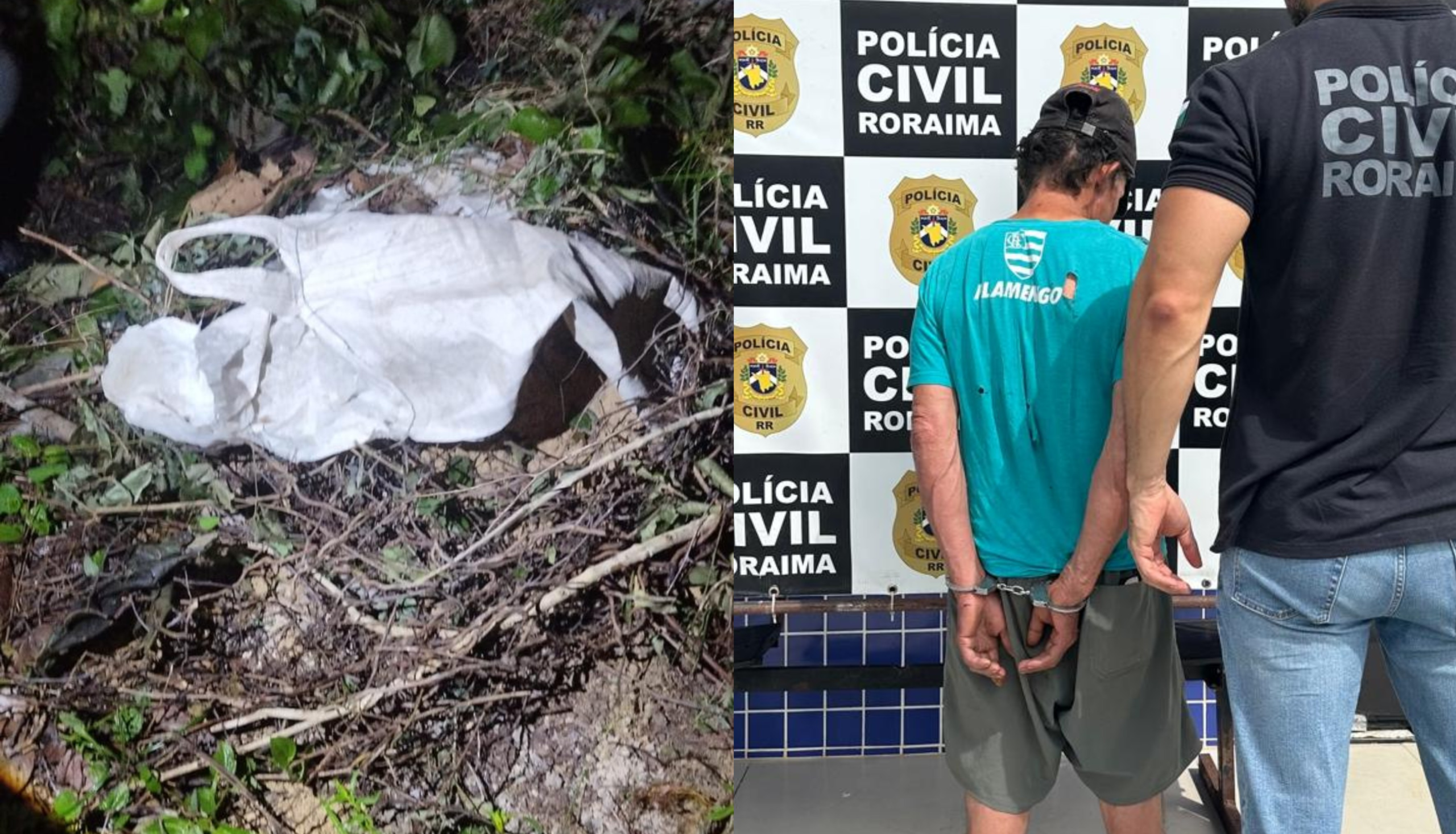 Homem preso em Roraima por homicídio e ocultação de cadáver