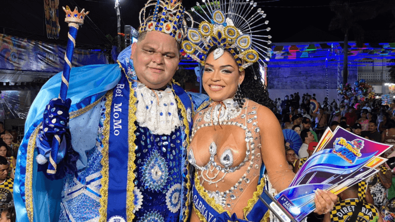 Rei Momo e Rainha do Carnaval 2026 em Rio Branco