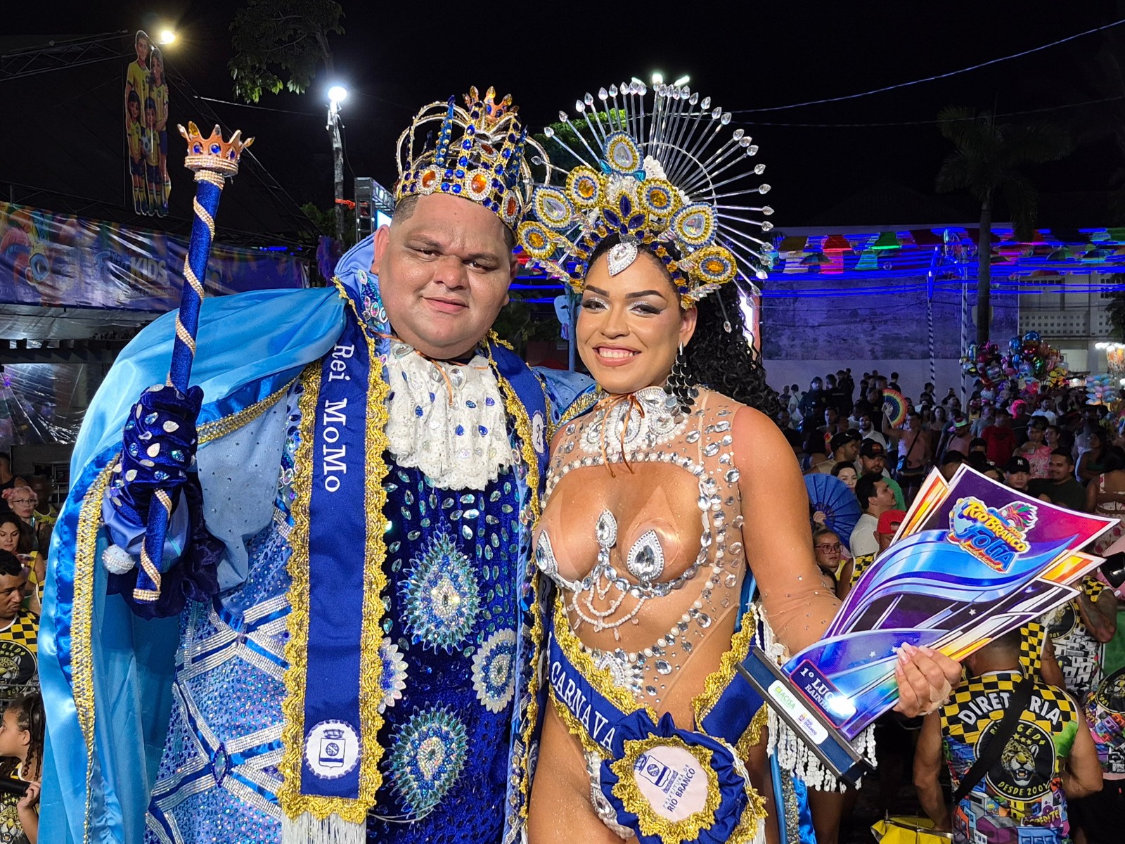 Rei Momo e Rainha do Carnaval 2026 em Rio Branco