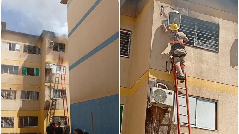 Incêndio em apartamento no Vila Jardim, em Boa Vista