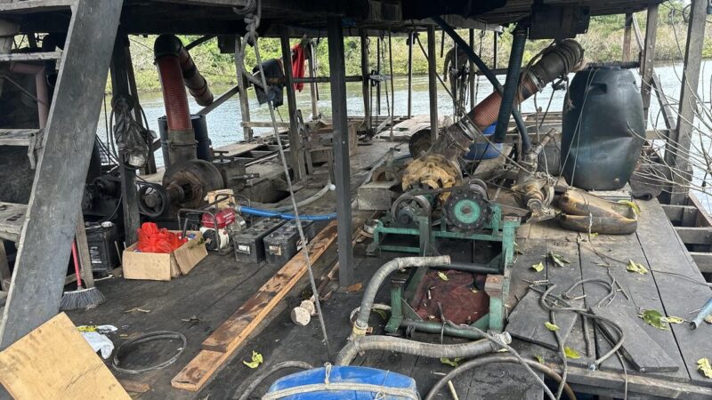 Operação Leviatã II: Combate ao Garimpo Ilegal no Rio Madeira Resulta na Inutilização de 47 Embarcações