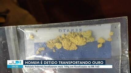 Homem é Detido com 16 kg de Ouro na BR-163 em Itaituba, Pará
