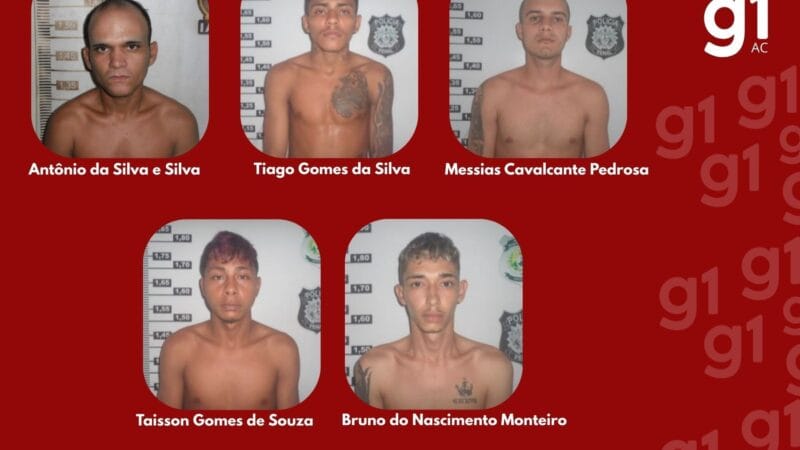 Fuga em Presídio do Acre: Quase uma Semana Após a Escapada, Cinco Detentos Permanecem Foragidos