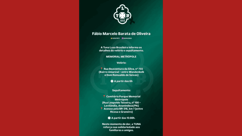 Luto na Tuna Luso: Fábio Barata é Velado em Belém Após Trágico Acidente