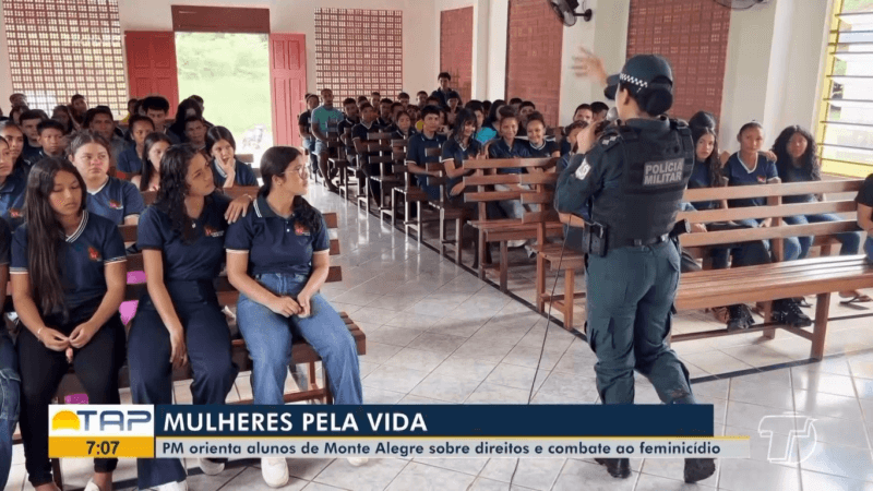 Projeto da Polícia Militar Promove Conscientização sobre Violência Contra a Mulher em Monte Alegre