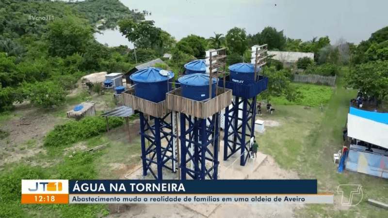 Água Encanada Chega a Comunidade Escrivão em Aveiro Através de Novo Sistema Sustentável