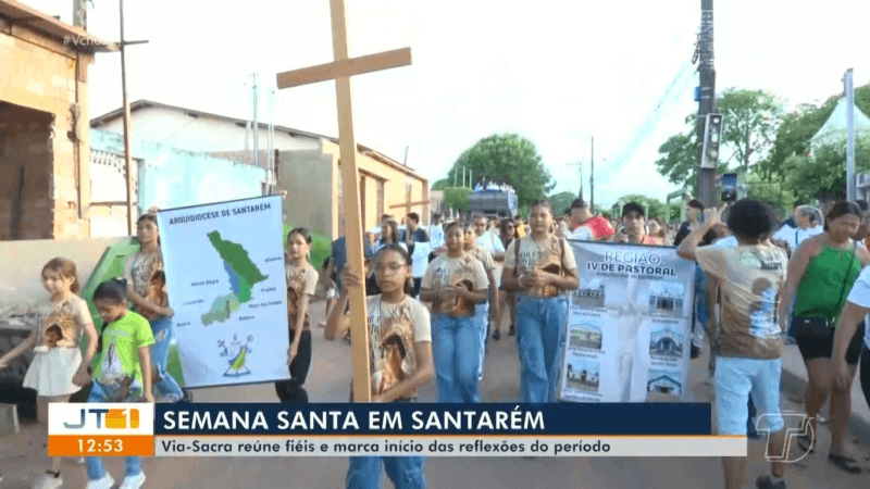 Celebrações da Semana Santa têm início com a Via-Sacra em Santarém