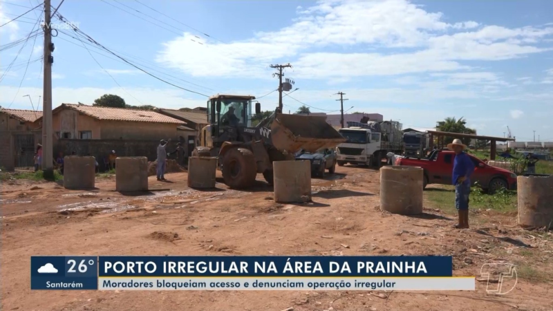 Moradores de Santarém Interditam Porto Irregular e Exigem Ações das Autoridades