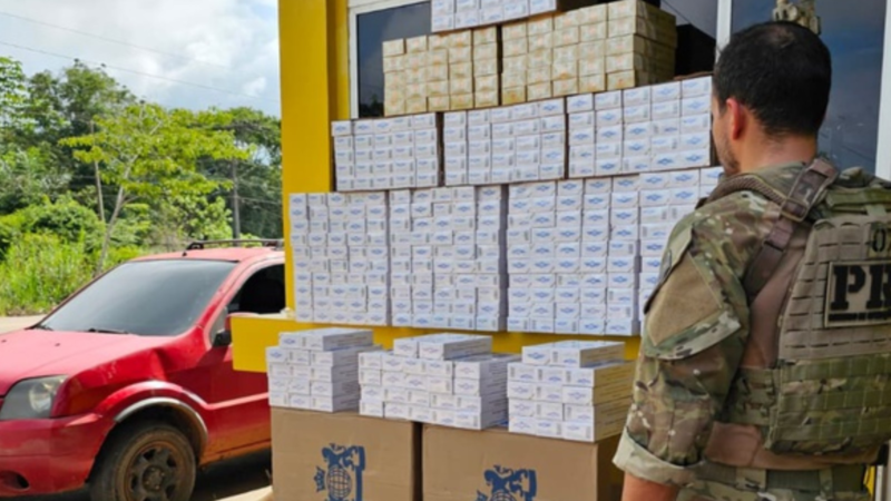 Polícia Rodoviária Federal Apreende 12 Mil Maços de Cigarros no Acre em Operação na BR-364