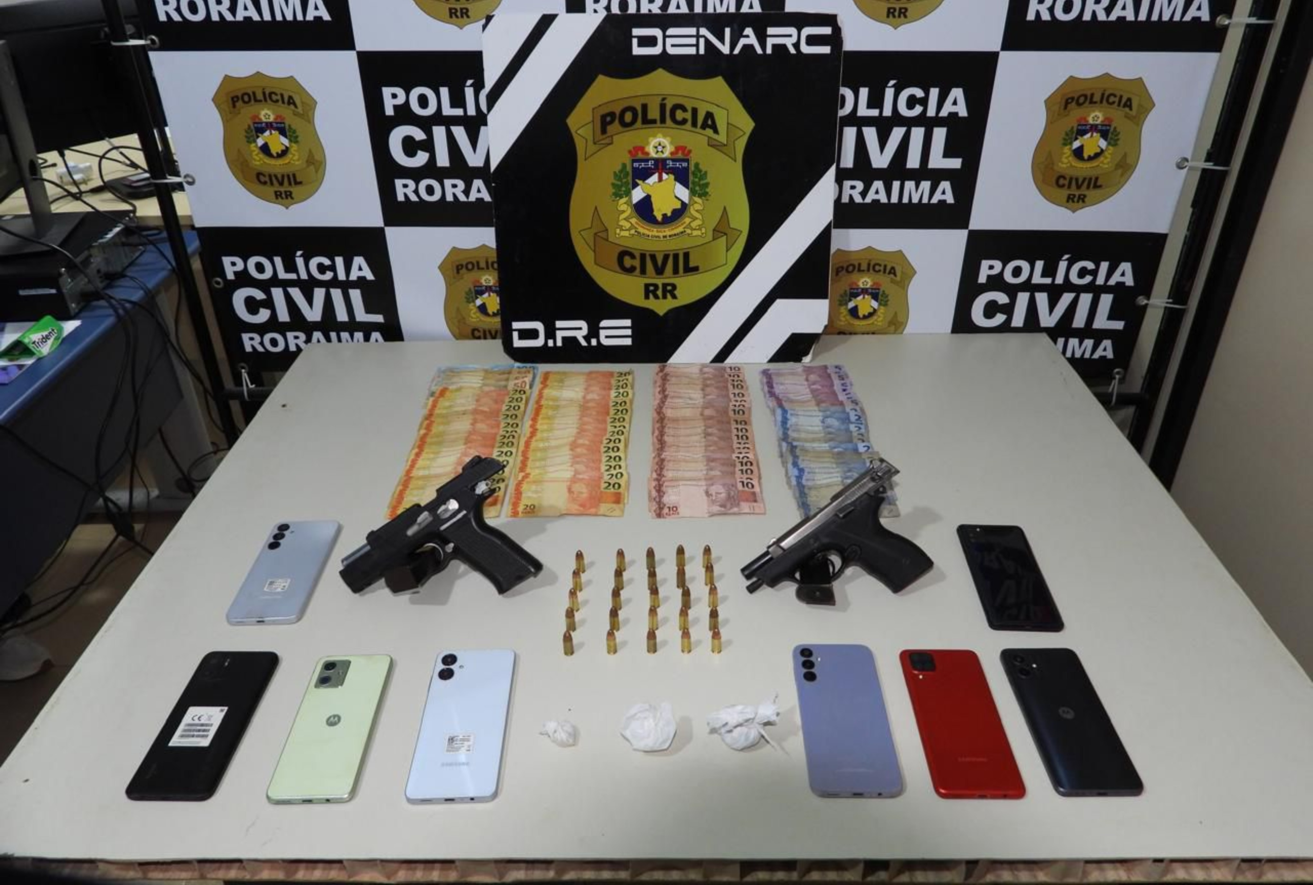 Quatro suspeitos de facção criminosa são detidos em Boa Vista por tráfico e homicídios