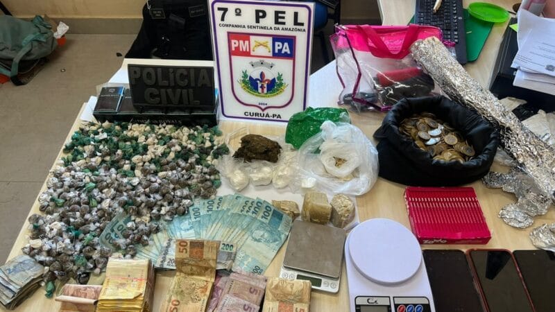 Polícias apreendem drogas e R$ 14 mil após assalto em Curuá