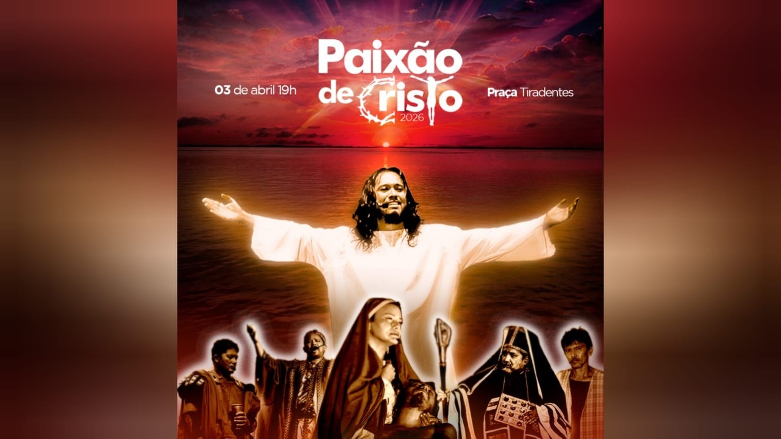 Grupo Kauré Lança Cartaz Oficial da Paixão de Cristo 2026 em Santarém