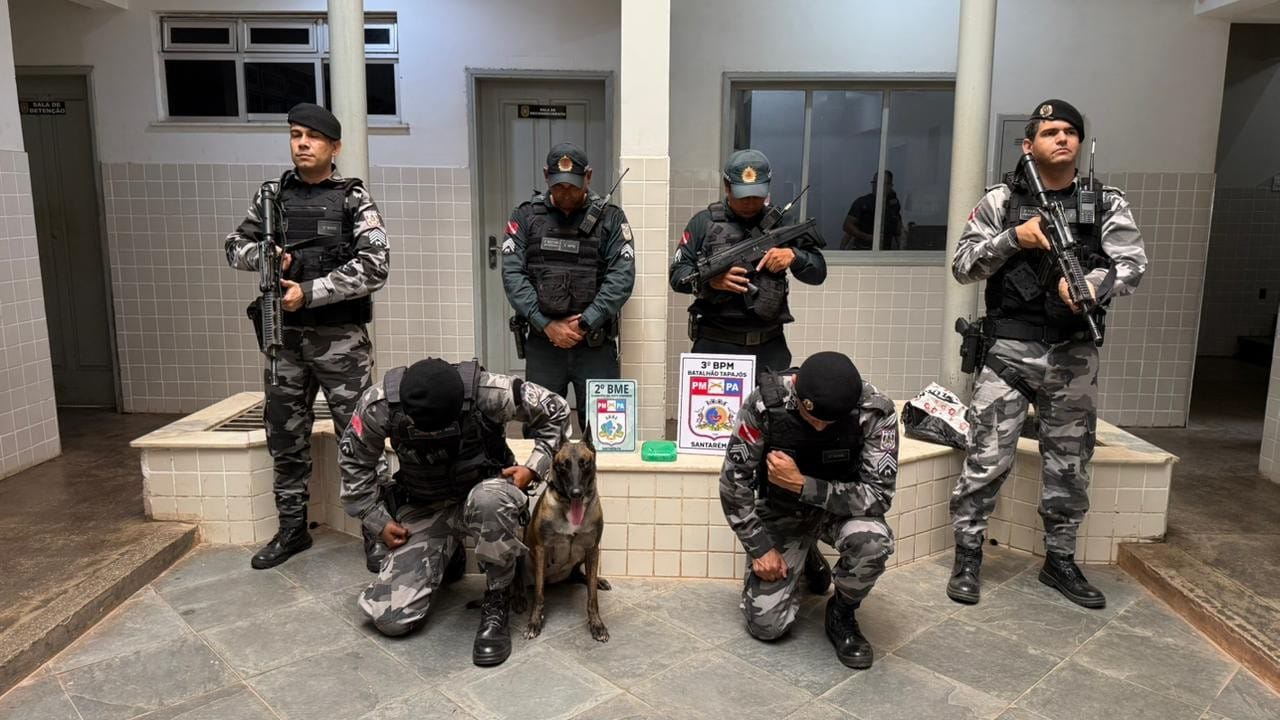 Polícia Militar Apreende 1kg de Drogas em Embarcação no Porto de Santarém