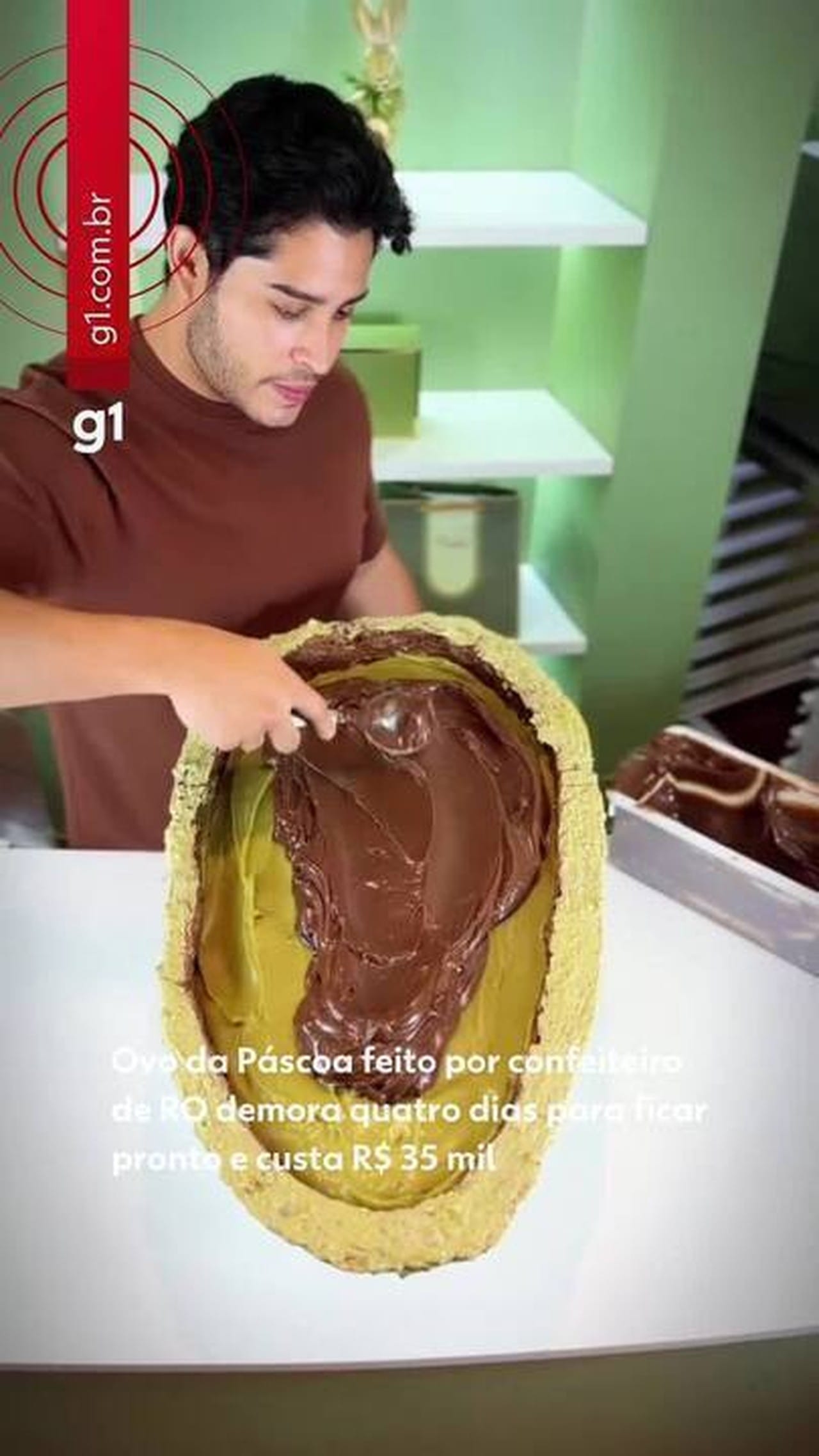 Ovo de Páscoa Gigante de R$ 35 Mil: A Criação Impressionante de um Empresário de Rondônia
