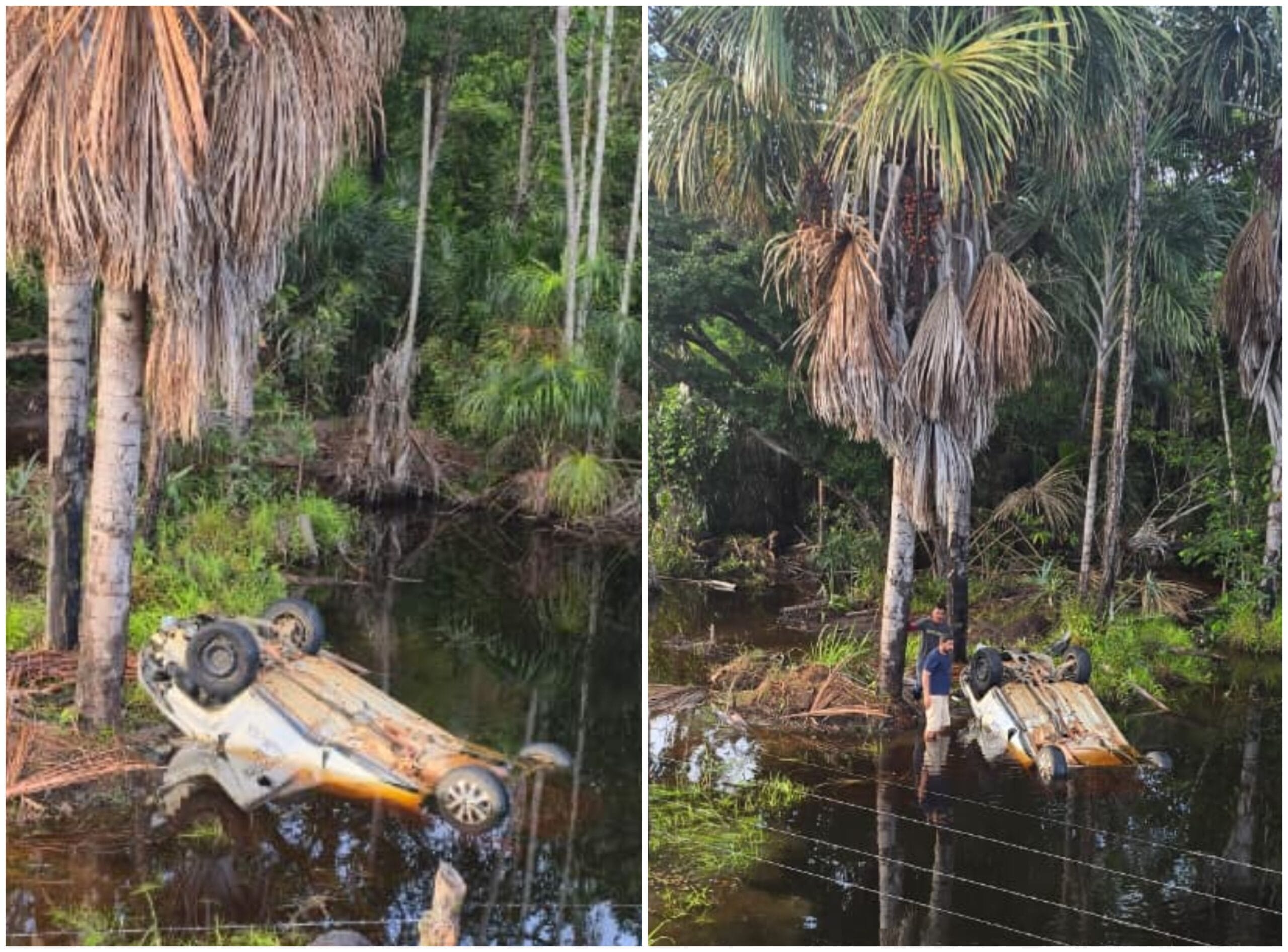 Veículo Submerso em Riacho: Acidente em Mucajaí Mobiliza Autoridades