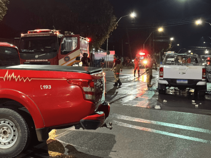 Incêndio em Caminhonete em Boa Vista: Família Escapa Sem Ferimentos