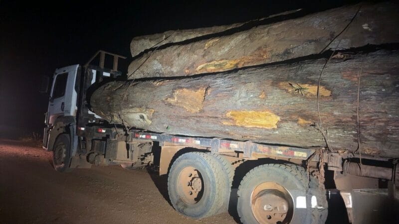 Apreensão de Caminhões com Madeira Ilegal em Porto Velho: Ação da Polícia Militar