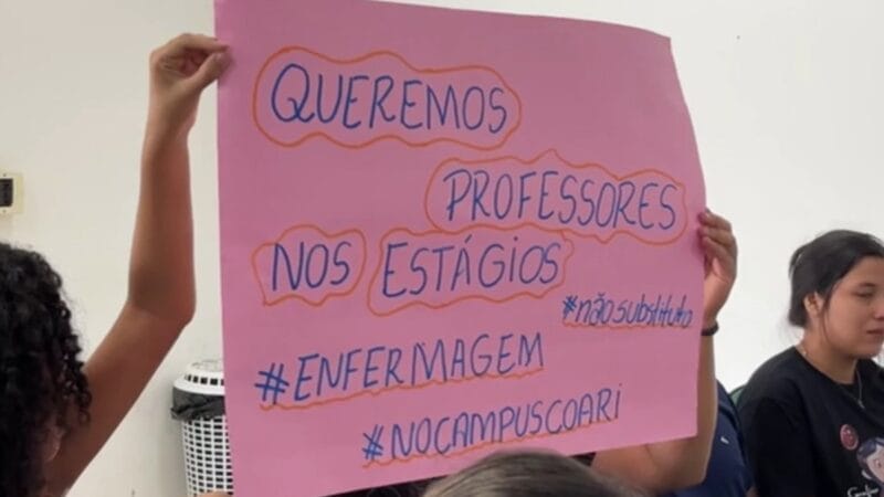 Estudantes da Ufam Protestam em Coari pela Carência de Professores no Curso de Enfermagem