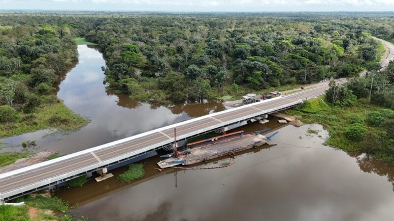Ponte sobre o Rio Autaz Mirim na BR-319 Passa por Testes e Pode Ser Liberada em Abril