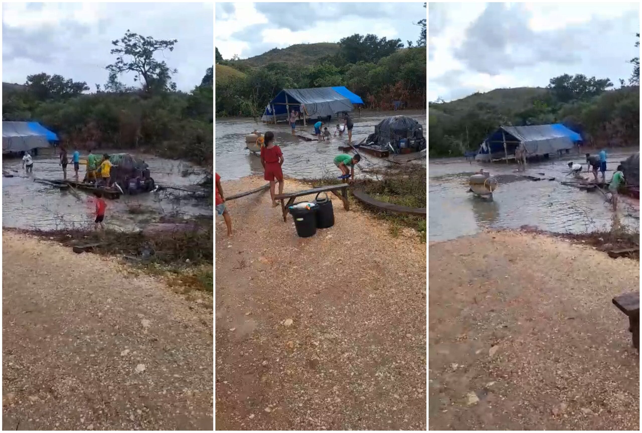 Transbordo do Igarapé Morro em Uiramutã Afeta Trânsito e Obras