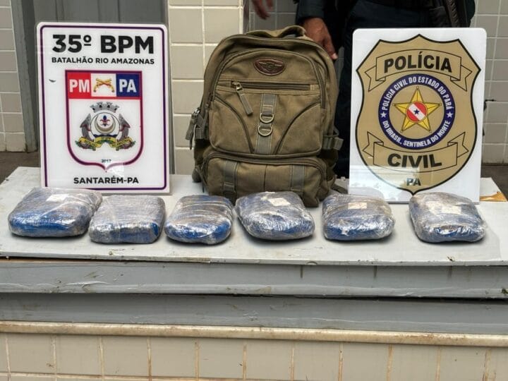 Operação conjunta resulta em prisão e apreensão de drogas em Santarém