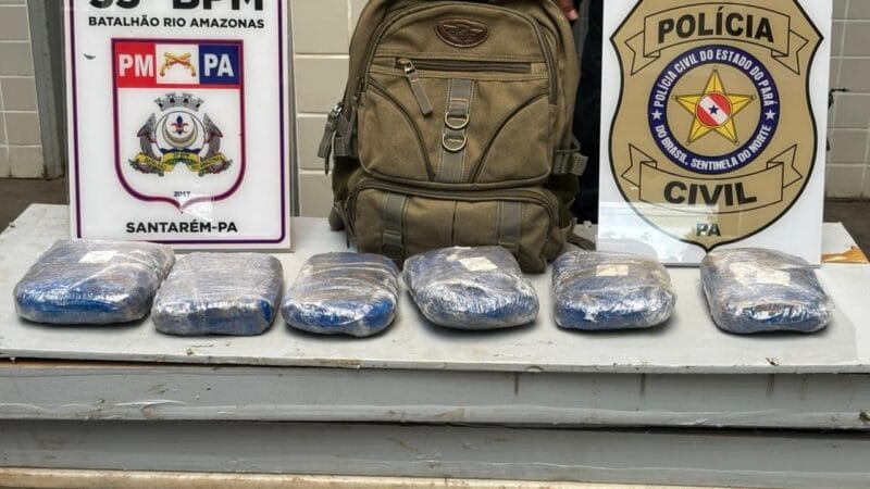 Operação conjunta resulta em prisão e apreensão de drogas em Santarém