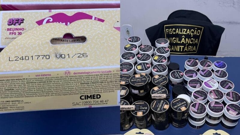 Operação da Vigilância Sanitária em Santarém Apreende Cosméticos Irregulares