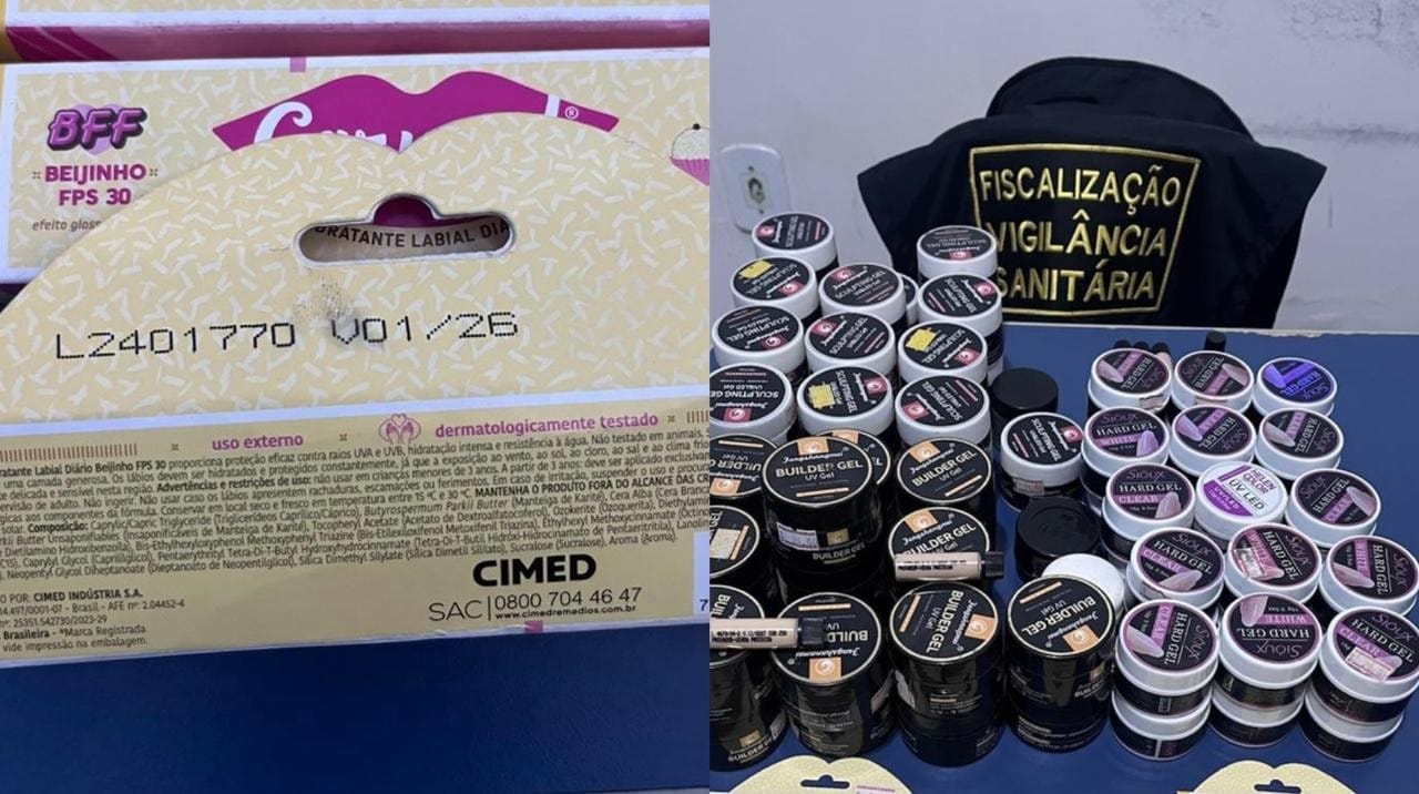 Operação da Vigilância Sanitária em Santarém Apreende Cosméticos Irregulares