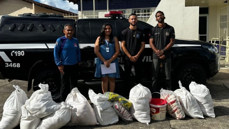 Polícia Civil Entrega Alimentos Apreendidos a Abrigo em Oriximiná