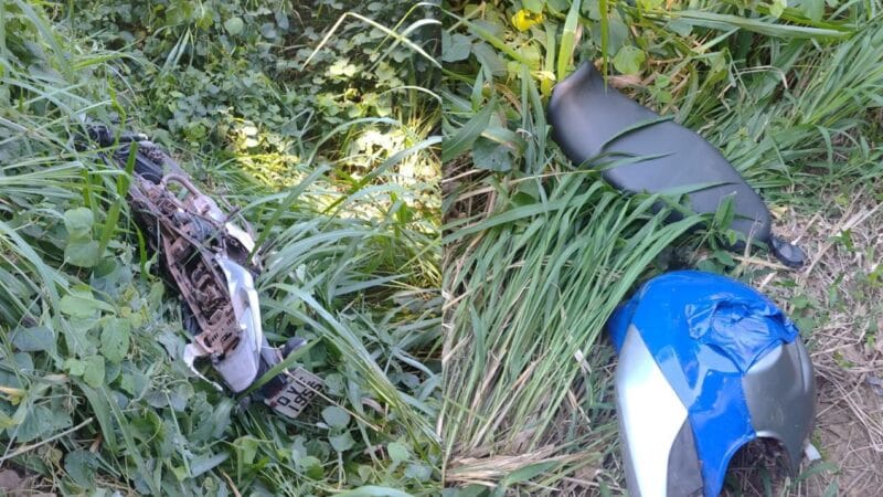 Moto Utilizada em Ataque a Tiros em Santarém é Encontrada Desmontada