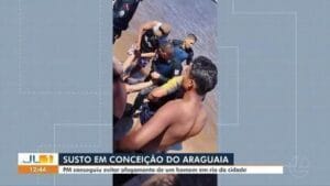 Polícia Militar Salva Homem de Afogamento em Conceição do Araguaia