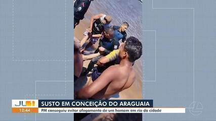 Polícia Militar Salva Homem de Afogamento em Conceição do Araguaia