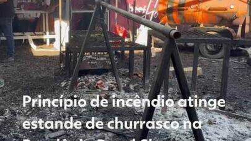 Incêndio Controlado em Estande de Churrasco Durante a Rondônia Rural Show