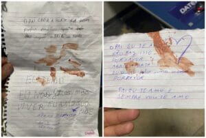 Menina de 9 anos pede socorro em bilhete após ser trancada pelo pai em Roraima