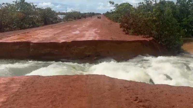Interrupção na BR-401 Isola Normandia Após Forte Chuva