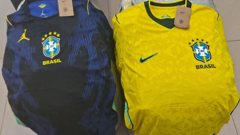 Apreensão de Camisas Falsificadas da Seleção Brasileira em Boa Vista