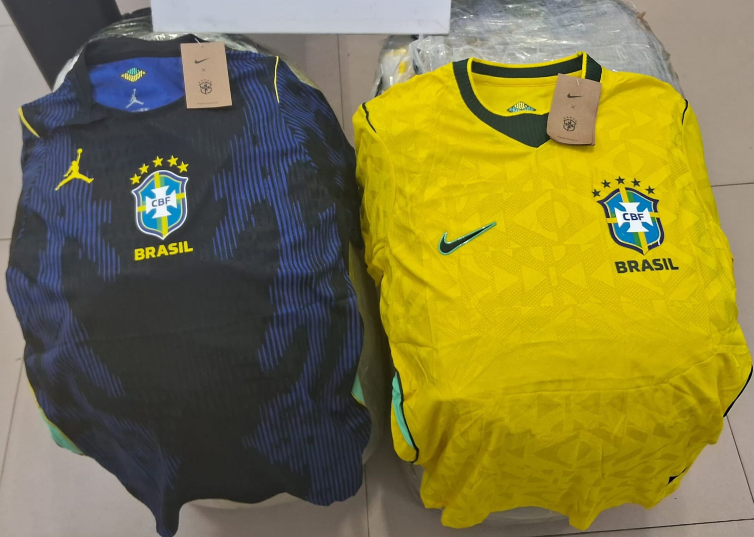 Apreensão de Camisas Falsificadas da Seleção Brasileira em Boa Vista