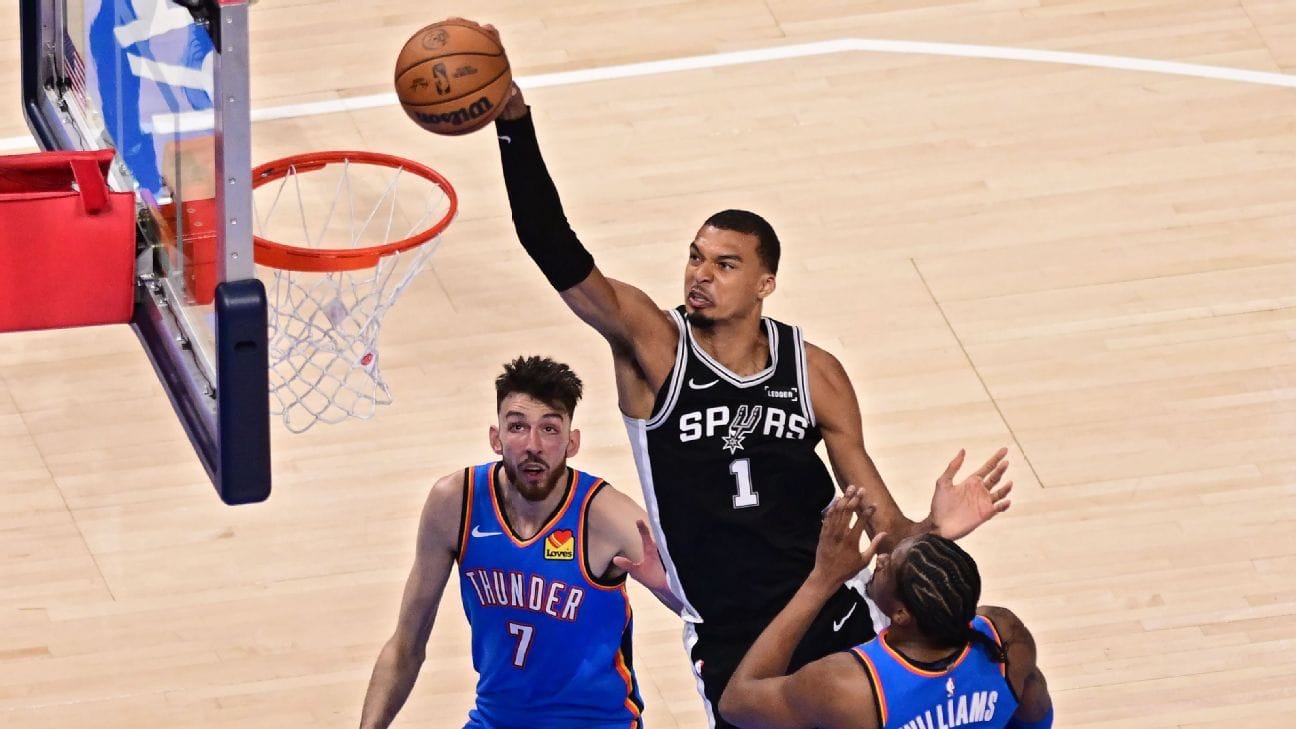Wembanyama brilha em vitória dos Spurs sobre o Thunder em emocionante prorrogação