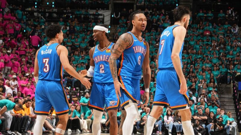 Thunder Brilha com Reservas e Domina o Jogo 4 em San Antonio
