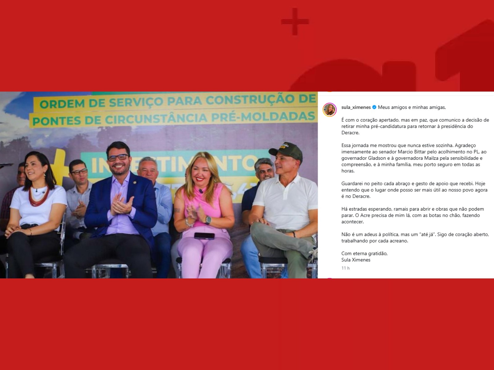 Retorno de Sula Ximenes à Presidência do Deracre: Uma Decisão Estratégica para o Acre