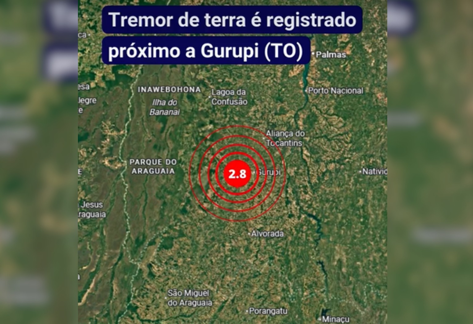 Tremor de Terra de Magnitude 2,8 é Registrado no Tocantins: Entenda os Detalhes