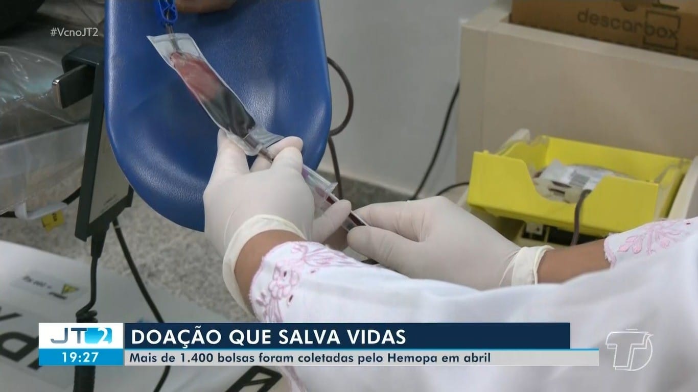 Hemopa Coleta Mais de 1.400 Bolsas de Sangue em Abril em Santarém