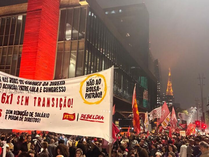 Manifestação na Avenida Paulista Exige Fim da Escala 6×1 e Redução da Jornada de Trabalho