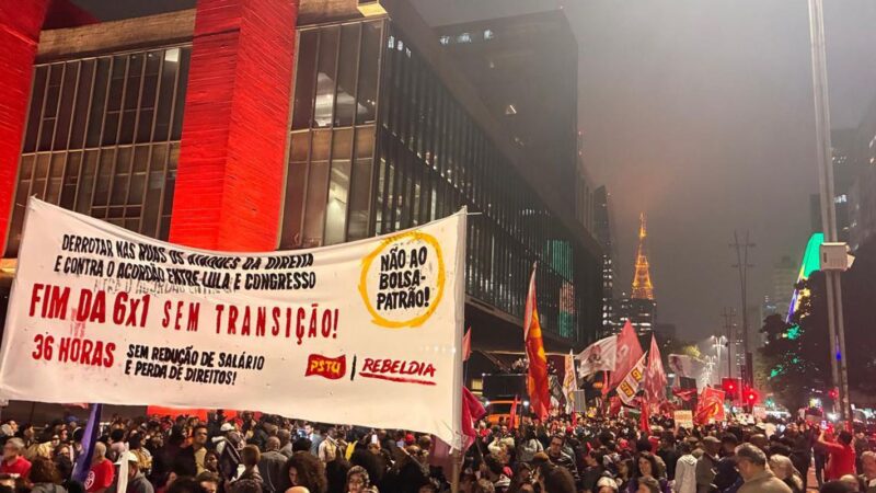 Manifestação na Avenida Paulista Exige Fim da Escala 6×1 e Redução da Jornada de Trabalho